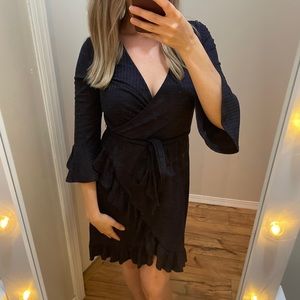 Navy Wrap Dress